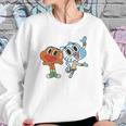 Fifth Sun Girls The Amazing World Of Gumball Darwin And Gumball Grin Sweatshirt Gifts for Her