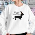 Happy Halloweenie Dachshund Wiener Dog Halloween Tee Sweatshirt Gifts for Her