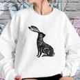 Hare Lino Print Hare Mad March Animal Sweatshirt Gifts for Her