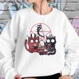 Kawaii Pastel Goth Art Cute Demon Cats Pentagram Fries Chill Sweatshirt Gifts for Her