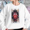 Kawaii Pastel Goth Art The Devil Tarot Cute Demon Cat Creepy Sweatshirt Gifts for Her