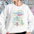 Lion King Neon Outline Group Shot Sketch Sweatshirt Gifts for Her