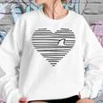 Love Shark Minimalist Line Drawing Shark Fin Sweatshirt Gifts for Her