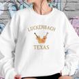 Luckenbach Texas Travel Souvenir Country Music Guitar Sweatshirt Gifts for Her