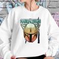 The Mandalorian Gradient Beskar Helmet Sweatshirt Gifts for Her