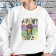 Mardi Gras Cozy Bernie Sanders Sitting Inauguration Funny Sweatshirt Gifts for Her