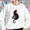 Mystic Black Cat With Third Eye Sweatshirt Gifts for Her