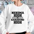 Nekoma High Vs Karasuno High Black Sweatshirt Gifts for Her