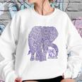 Purple Elephant Alzheimer Awareness Sweatshirt Gifts for Her