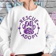 Rescue Adopt Animal Lover Love Cats Dogs Paws Print Lover Sweatshirt Gifts for Her