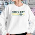 Retro Football Stripe Green Bay Football Wisconsin Green Bay Sweatshirt Gifts for Her