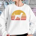 Retro Sun Redbone Coonhound Dog Silhouette Sweatshirt Gifts for Her