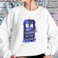 Ripple Junction Doctor Who Laugh Hard Run Fast Watercolor Tardis Junior Sweatshirt Gifts for Her