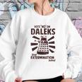 Ripple Junction Doctor Who Vote No To Daleks Adult Sweatshirt Gifts for Her