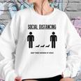 Social Distancing Dachshund Sweatshirt Gifts for Her