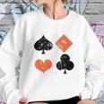 Vintage Poker Playing Cards Sweatshirt Gifts for Her