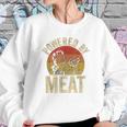 Vintage Powered By Meat Carnivore Woman Meat Eater Sweatshirt Gifts for Her