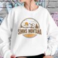 Vintage Simms Montana Mountain Hiking Souvenir Print Sweatshirt Gifts for Her