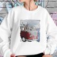 Volkswagen Santa And Reindeer Camper Van Sweatshirt Gifts for Her