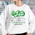 Weed Cannabis 420 Stone 2020 Quarantine Sweatshirt Gifts for Her