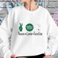 Whole Foods Market Peace Love Sanitize Coronavirus Shirtc Sweatshirt Gifts for Her