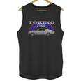 1968 Ford Torino Fastback Side White Unisex Tank Top