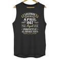 35 Years Old 35Th Birthday Decoration April 1987 Ver2 Unisex Tank Top