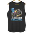 5 Crushing It Since 2016 Monster Truck 5Th Birthday Gift Boy Unisex Tank Top