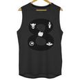 8 Birthday Party Skull With Horns Dracula Halloween Quote Unisex Tank Top