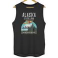 Alaska Mountain Retro Vintage Plane Bush Flying Unisex Tank Top