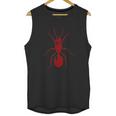 Ant In Red Retro Vintage Drawing Unisex Tank Top