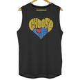 Anti- Bortion Choose Life Heart Unisex Tank Top