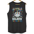 Autism Shark Doo Doo Doo Autism Awareness Puzzle Pieces Graphic Design Printed Casual Daily Basic Unisex Tank Top