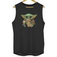 Baby Yoda Hug Golden Retriever Unisex Tank Top