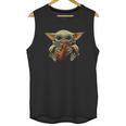 Baby Yoda Hugging Violin Unisex Tank Top