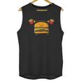 Burger Lifting Fries Funny Food Snatch Squat Barbell Weight Unisex Tank Top