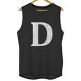 Capital Letter D Shirt Monogram Initial Unisex Tank Top