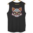 Cat Sugar Skull Funny Day Of The Dead Group Matching Unisex Tank Top