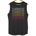 Charisse Retro Wordmark Patter Vintage Style Unisex Tank Top