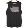 Cute Washington State Outline Gift From Wa Unisex Tank Top