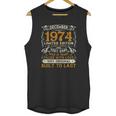 December 1974 45 Years Old 47Th Birthday Gifts Unisex Tank Top