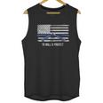 Distressed Police Thin Blue Line Jiu Jitsu Unisex Tank Top