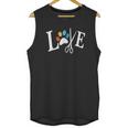 Dog Grooming Love Dogs Pet Daycare Groomer Vintage Paws Print Unisex Tank Top