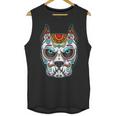 Dog Sugar Skull Funny Day Of The Dead Matching Group Unisex Tank Top