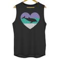 Dolphin Vintage Heart Unisex Tank Top