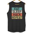 Eat Sleep Hack Repeat Unisex Tank Top