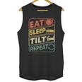 Eat Sleep Tilt Repeat Retro Game Lover Design Arcade Pinball Gift Unisex Tank Top