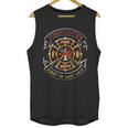 Firefighter Biker Logo First In Last Out Unisex Tank Top