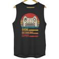 Funny Gaming Vintage Video Gamer Social Distancing Expert Unisex Tank Top