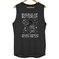 Funny Halloween Cat Buckle Up Buttercup You Just Flipped My Witch Switch Unisex Tank Top